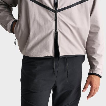 Men's Nithtke Tech Shori Knit Full-Zip Windbreaker Jacket - College Grey/Black