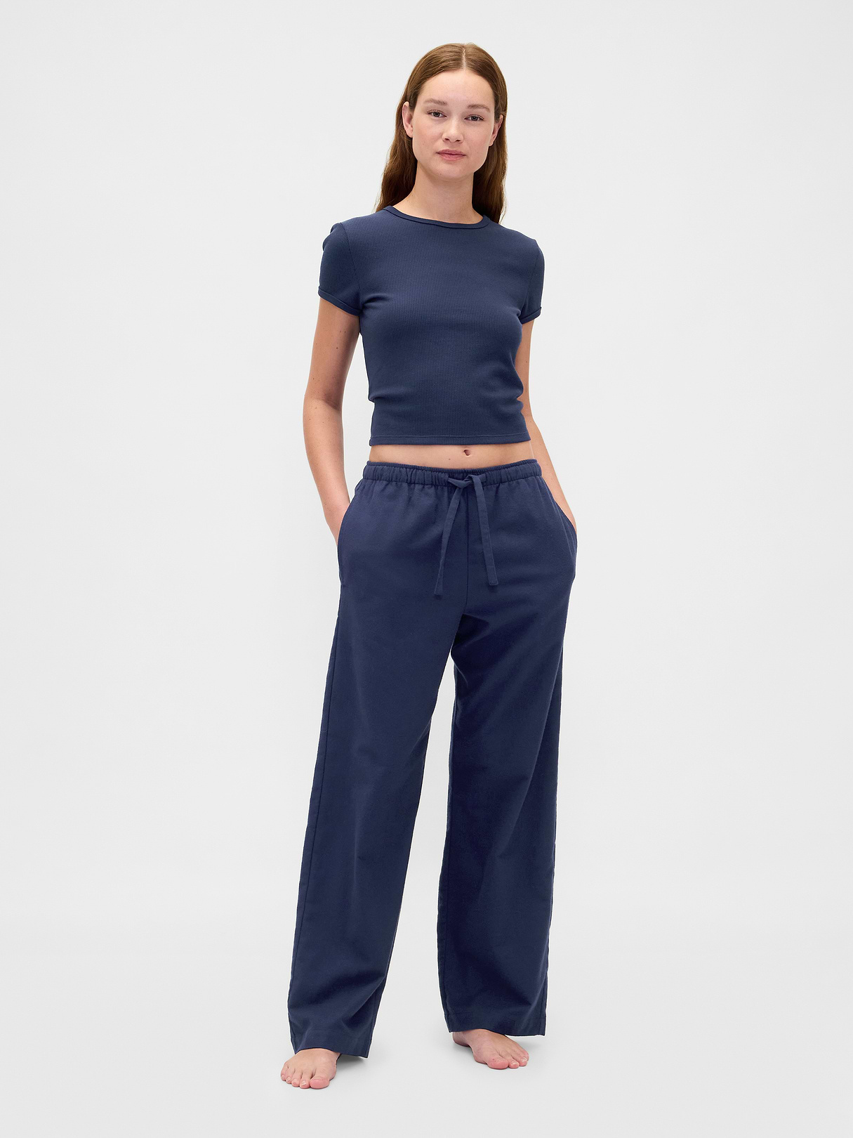 Adult Softest Flannel PJ Pants - Military blue
