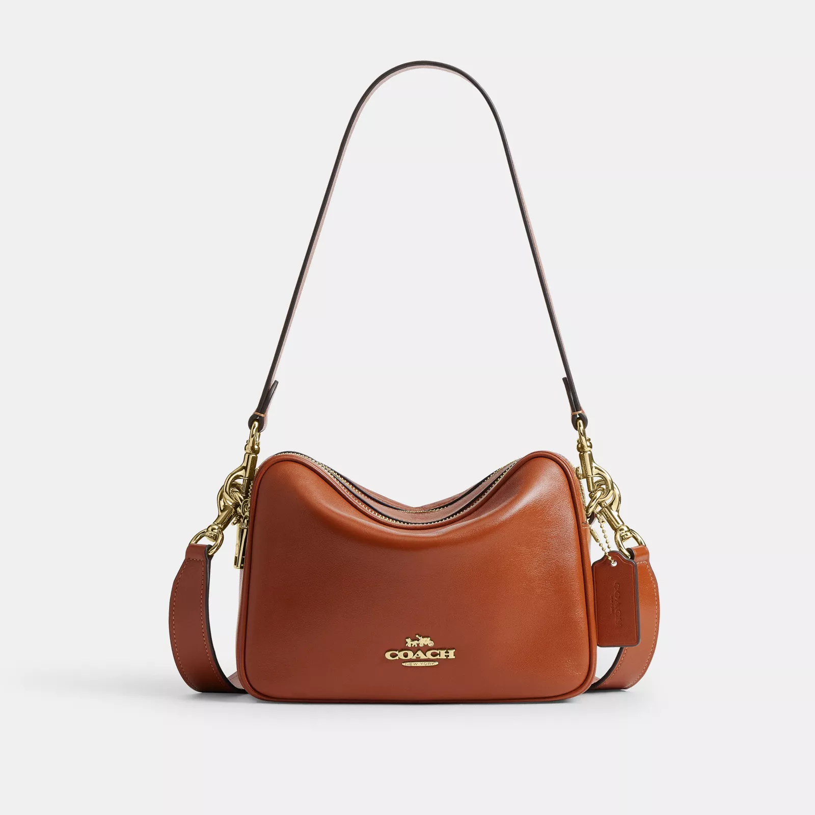 Carey Crossbody Bag - Gold/Cinnamon