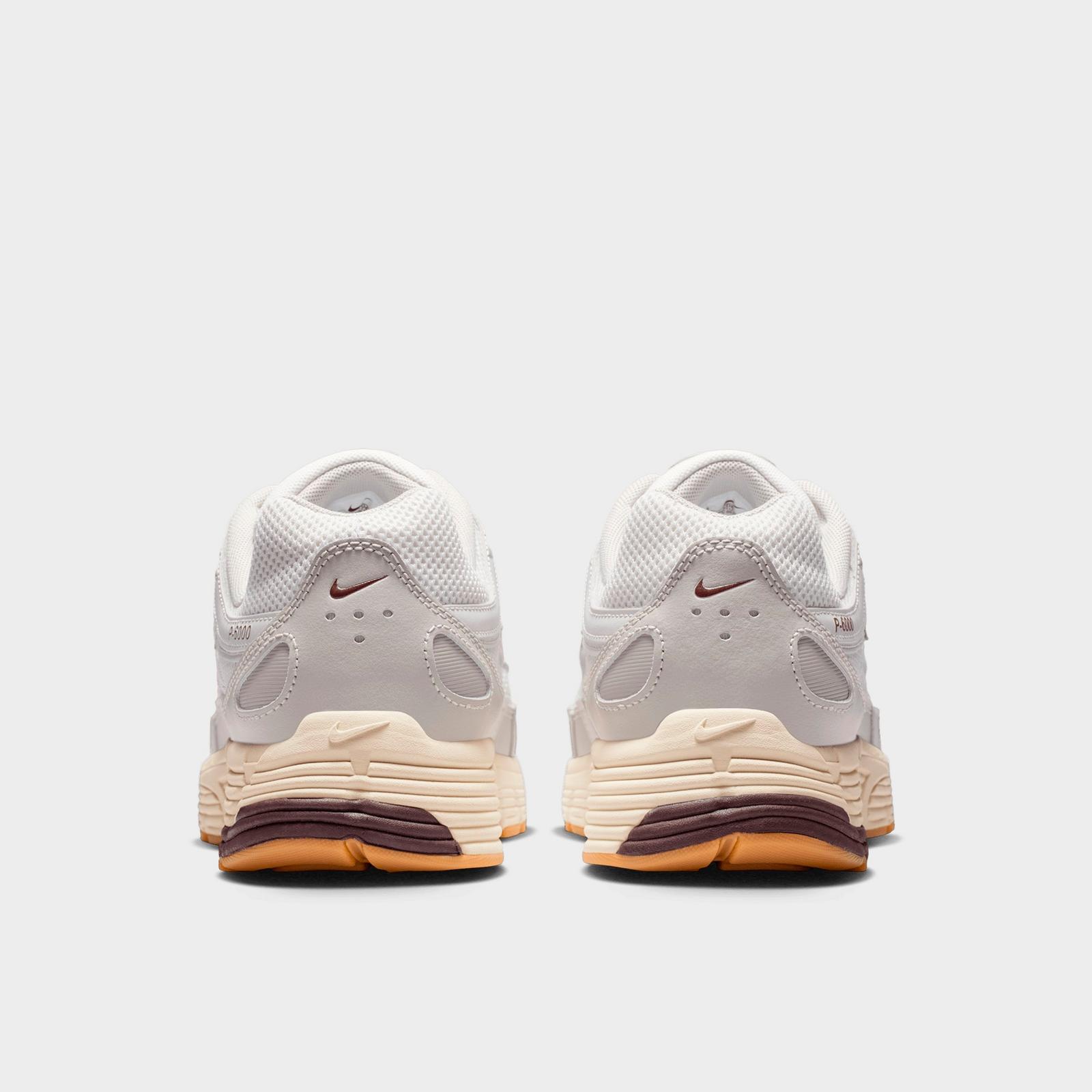 Men's Nike P-6000 Casual Shoes - College Grey/Vast Grey/Coconut Milk/Burgundy Crush