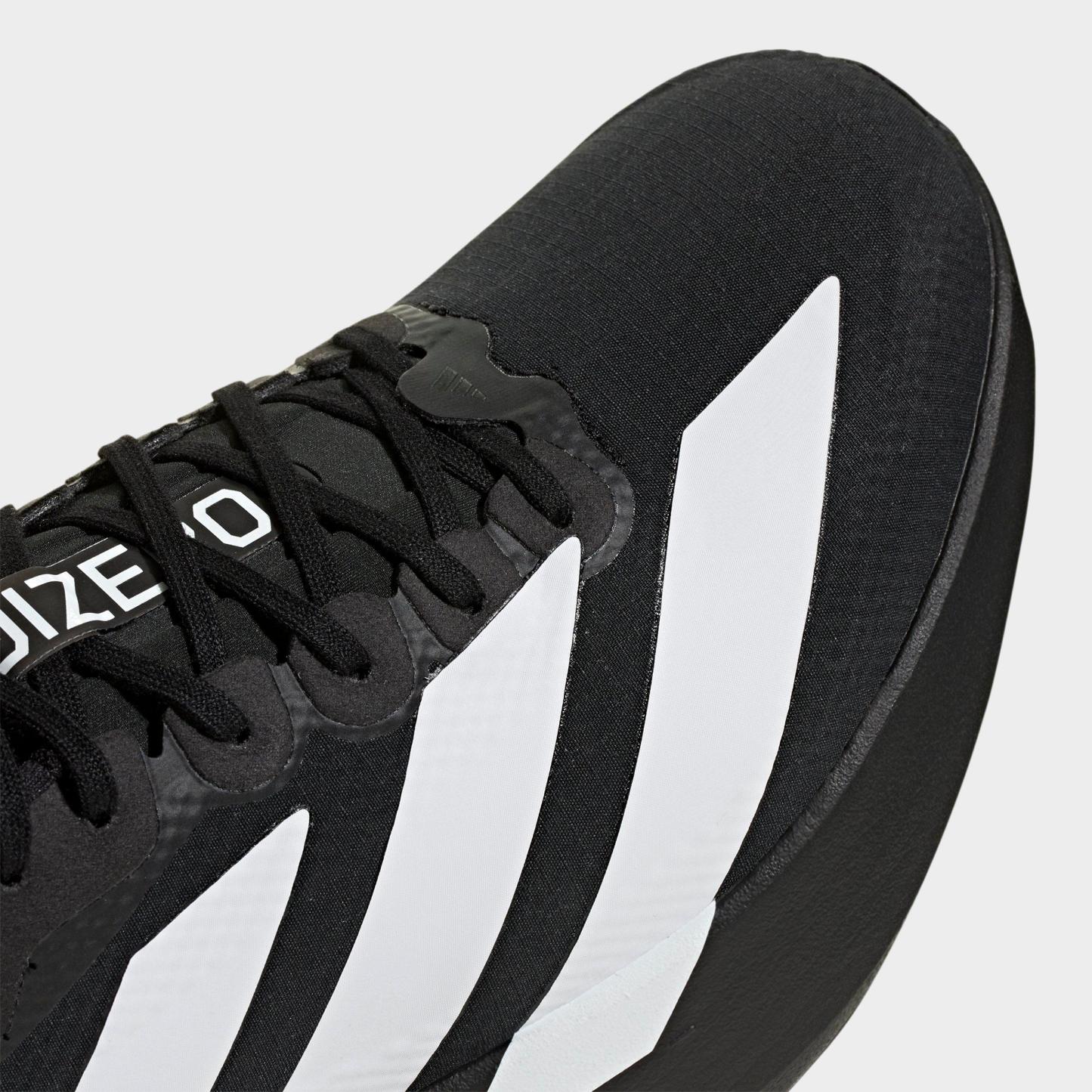 Men's adidas Adizero EVO SL Woven Running Shoes - Part 1 - Core Black/Cloud White/Carbon - Detail shot