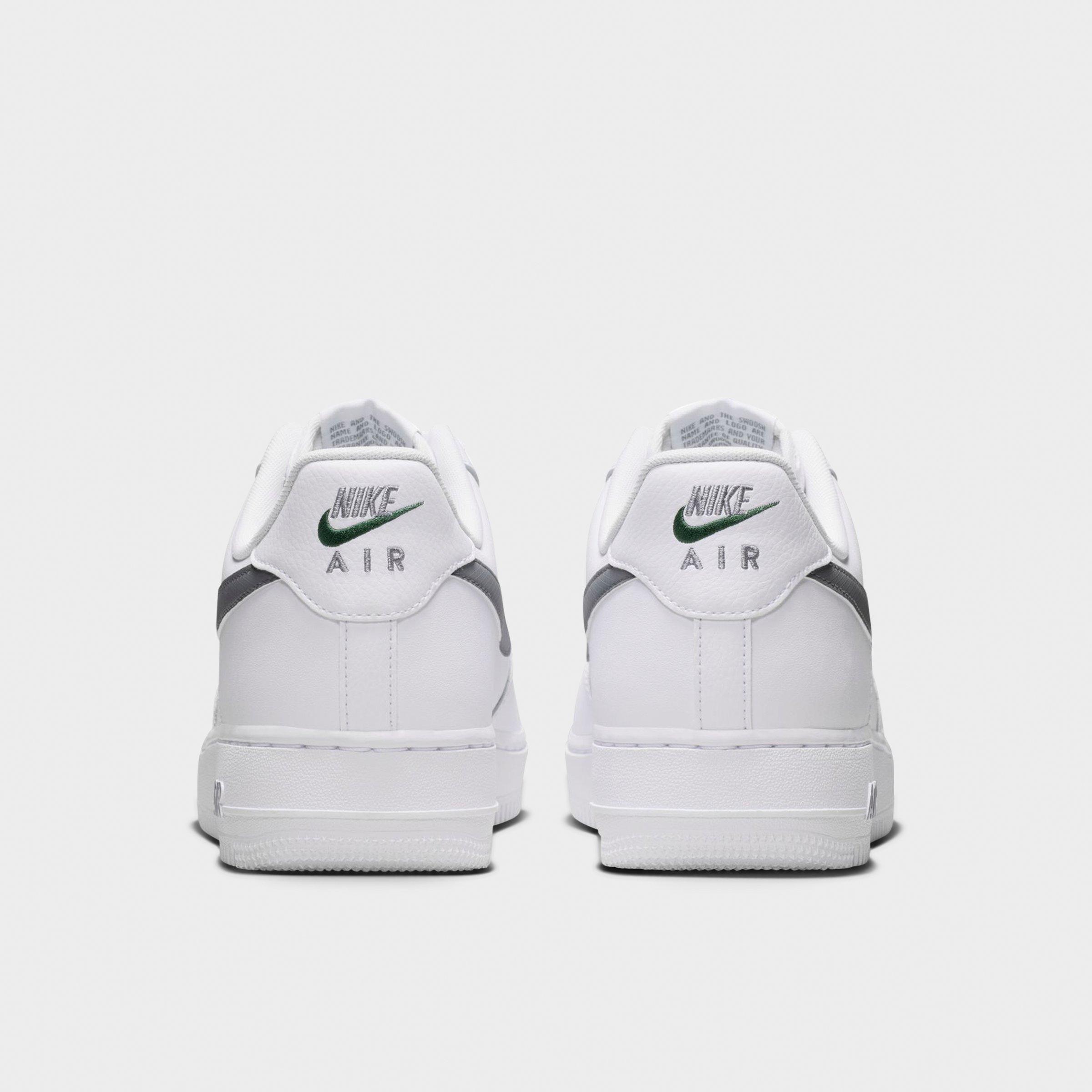 Men's Nithtke Air Force 1 '07 Casual Shoes - Part 1 - White/Fir/Cool Grey - Back view