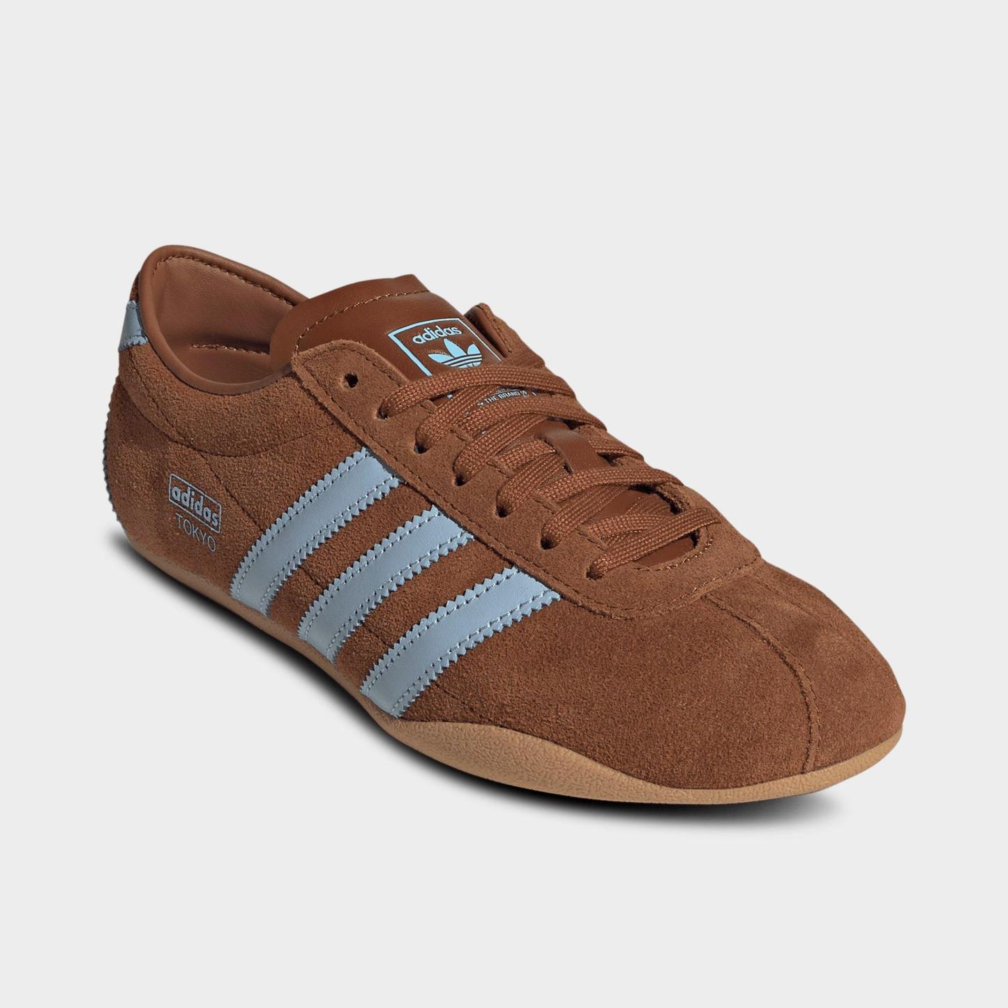 Women's adidas Originals Tokyo Casual Shoes - Part 1 - Dusky Bronze/Clear Sky/Gum - Both shoes facing left