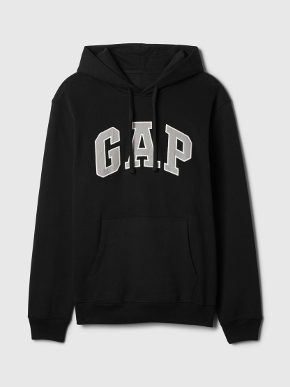 Adult VintageSoft Arch Logo Hoodie - Black