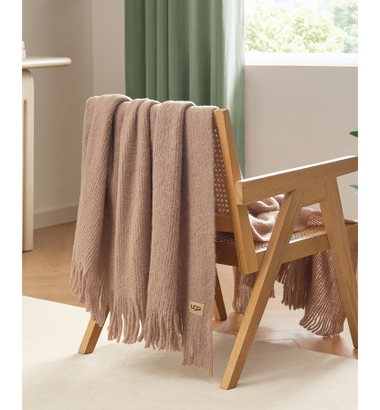 UGG® Margot Knit Throw, 50" x 70" - Sandalwood