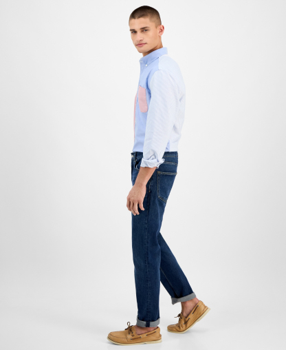Tommy Hilfiger Men's Denton Straight-Fit Jeans - Dark Indigo
