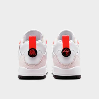 Big Kids' Jordan Spizike Low Casual Shoes - White/Vast Grey/Black/Bright Crimson - view 4
