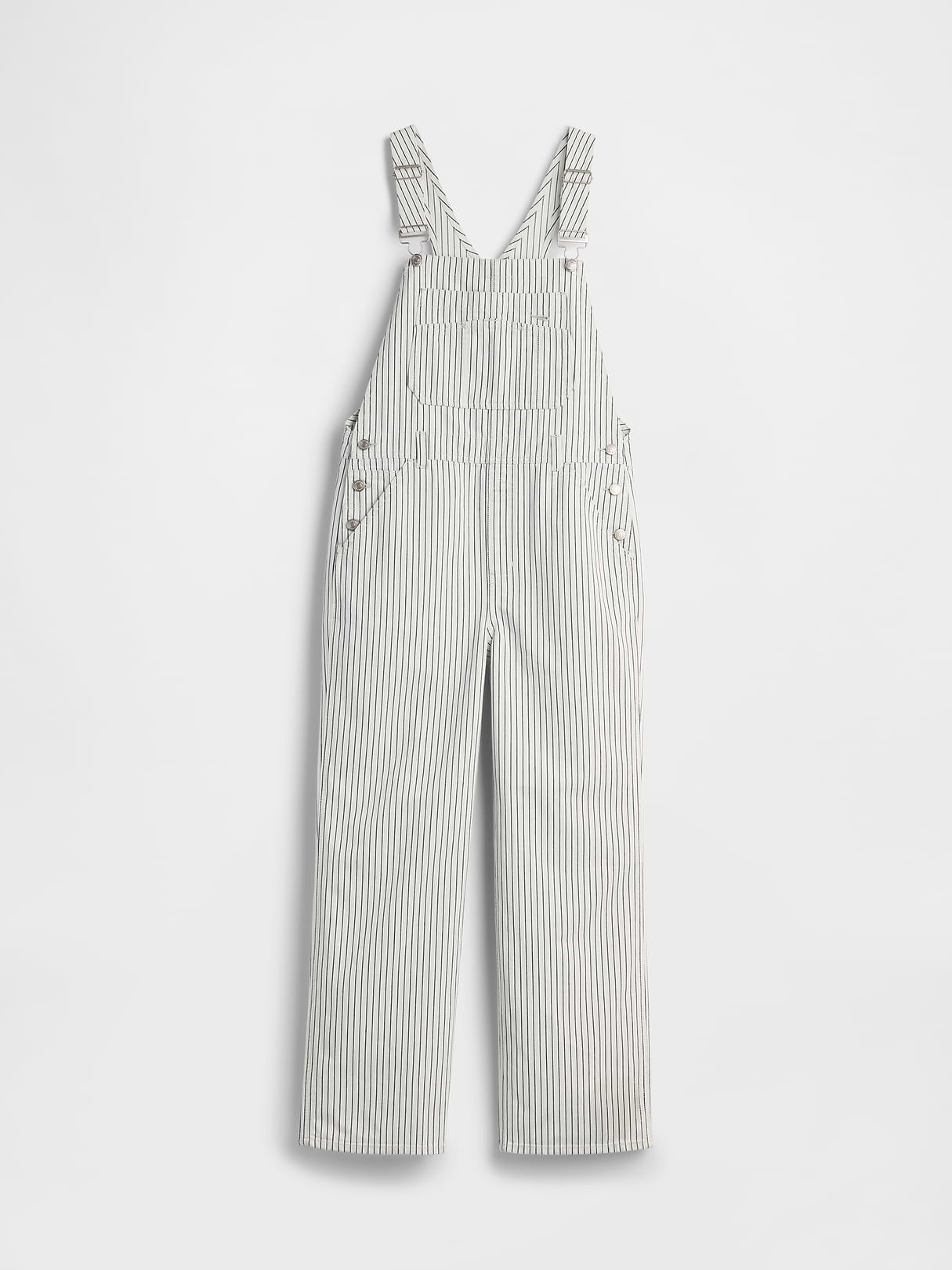 Loose Overalls - Navy blue stripe
