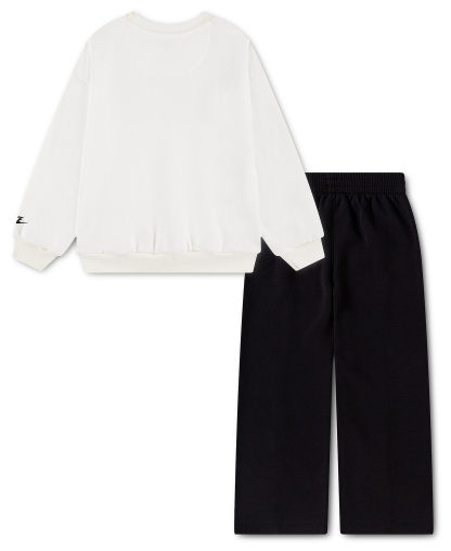 Nike Girls' 4-6X Retro Remix Top and Pants, 2-Piece Set - White/Black