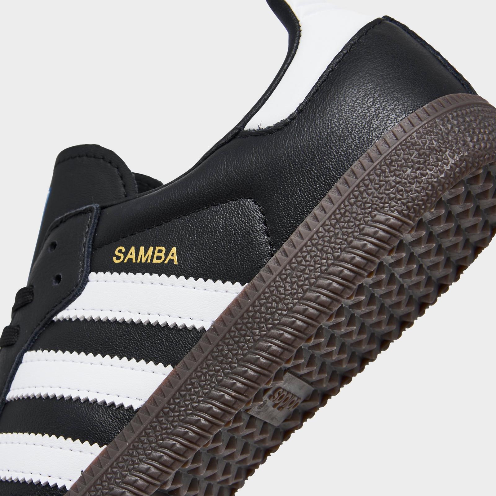 Little Kids' adidas Originals Samba OG Casual Shoes - Core Black/Footwear White/Gum 5 - view 3