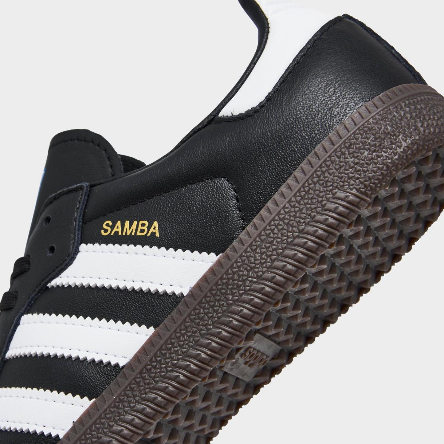 Little Kids' adidas Originals Samba OG Casual Shoes - Core Black/Footwear White/Gum 5 - view 3
