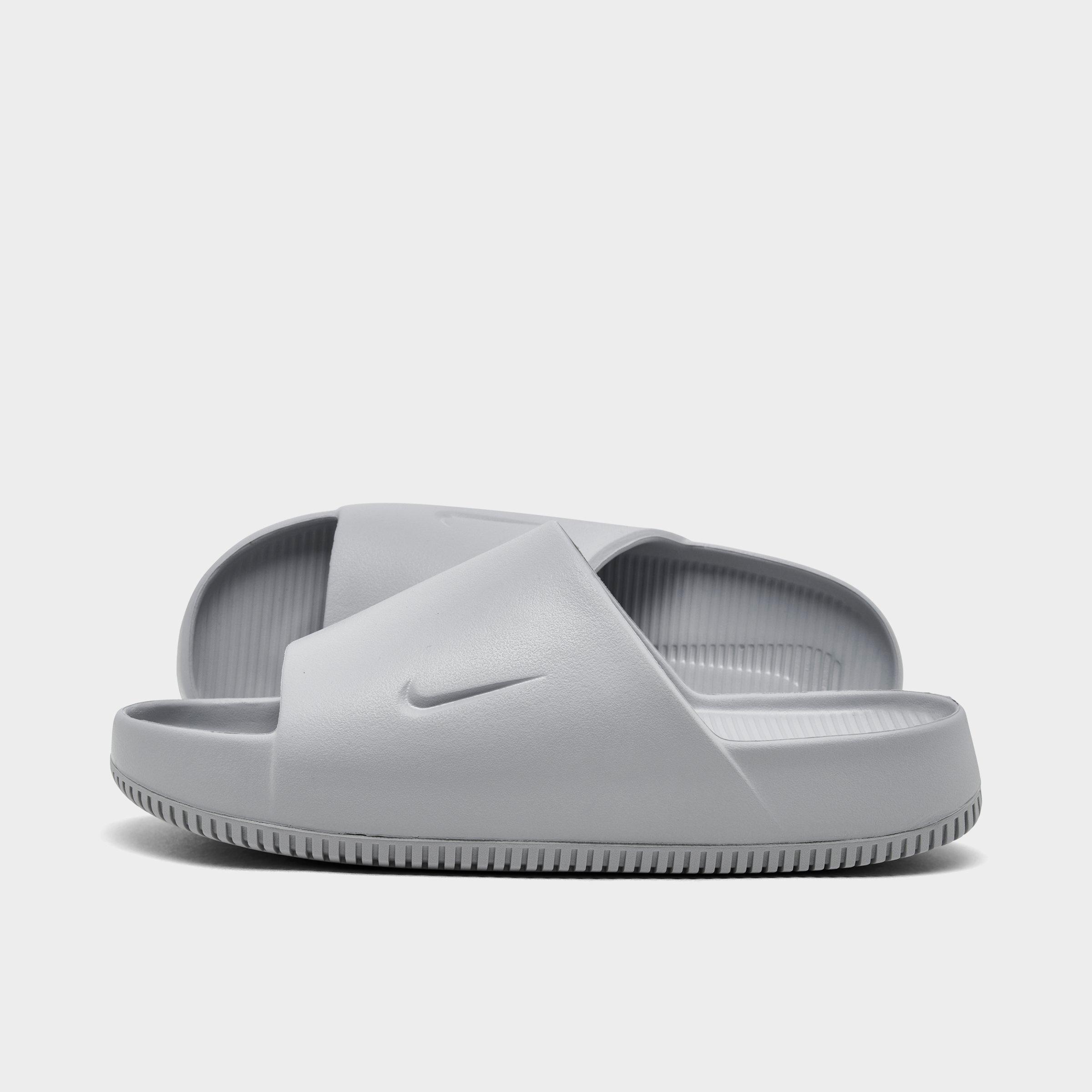 Men's Nithtke Calm Slide Sandals - Wolf Grey/Wolf Grey - Left shoe facing left. Outside of the shoe.
