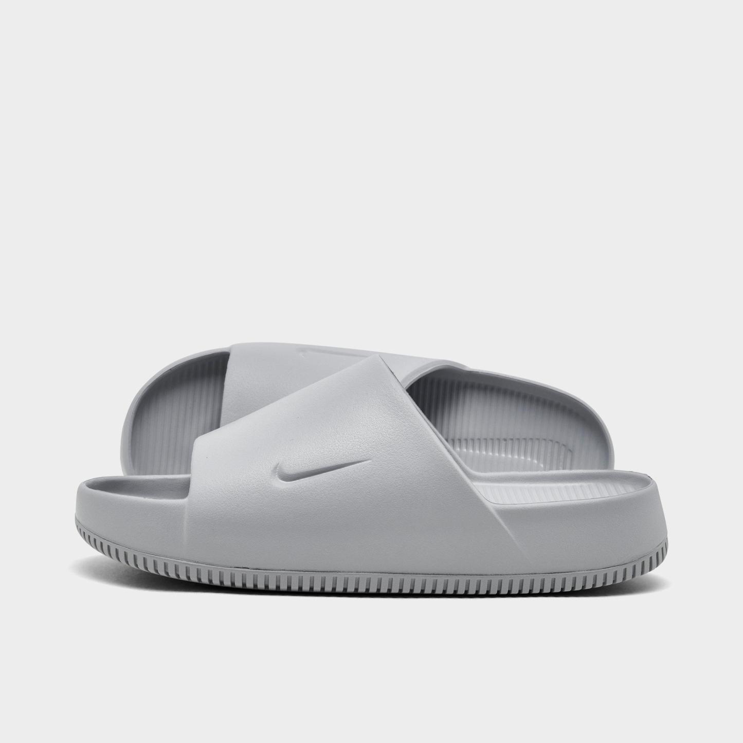 Men's Nithtke Calm Slide Sandals - Wolf Grey/Wolf Grey - Left shoe facing left. Outside of the shoe.