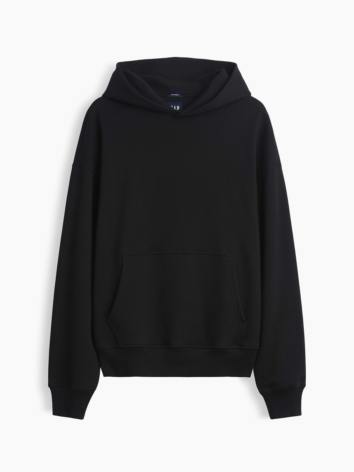 Adult Heavyweight Oversized Hoodie - True black