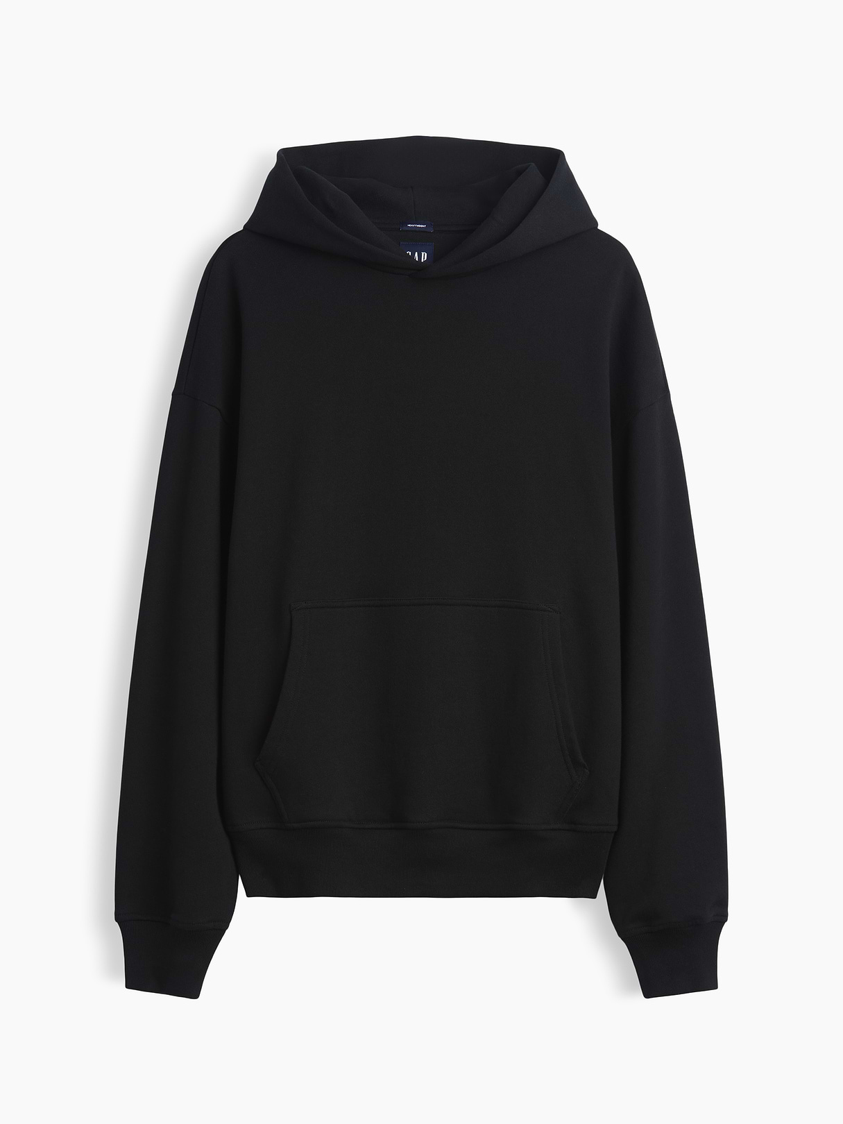 Adult Heavyweight Oversized Hoodie - True black