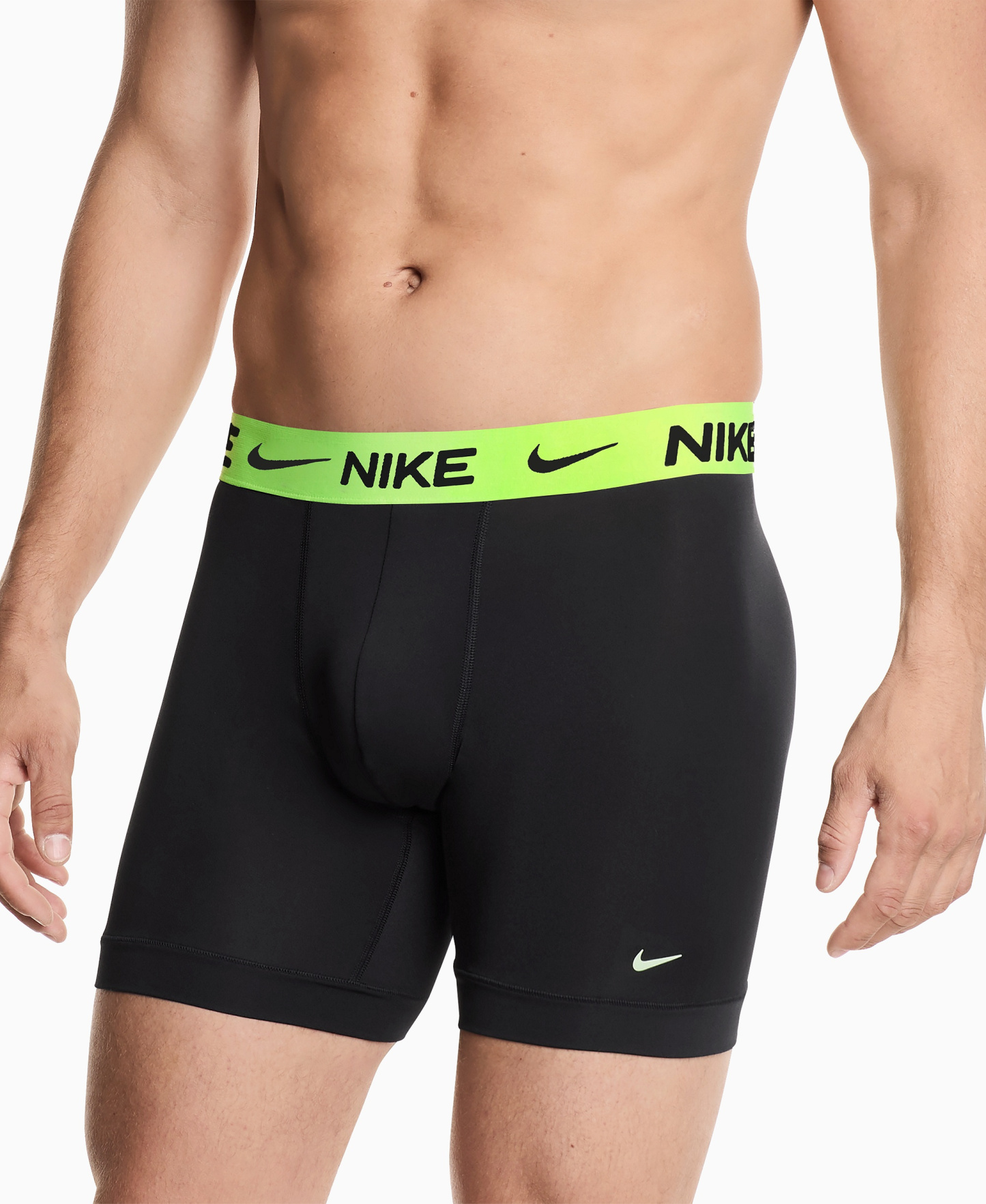 Nike Men's Essential Micro Boxer Briefs, 3-Pack - Black/Volt wb/Cool Graywb/University Red Wb