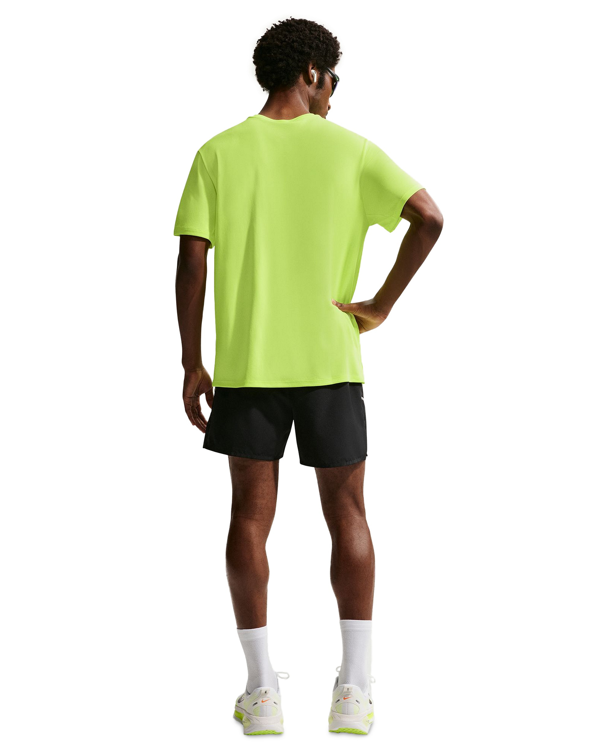 Nike Men's Miler Dri-FIT Running T-Shirt - Volt Ice/Barely Volt/Reflective Silver