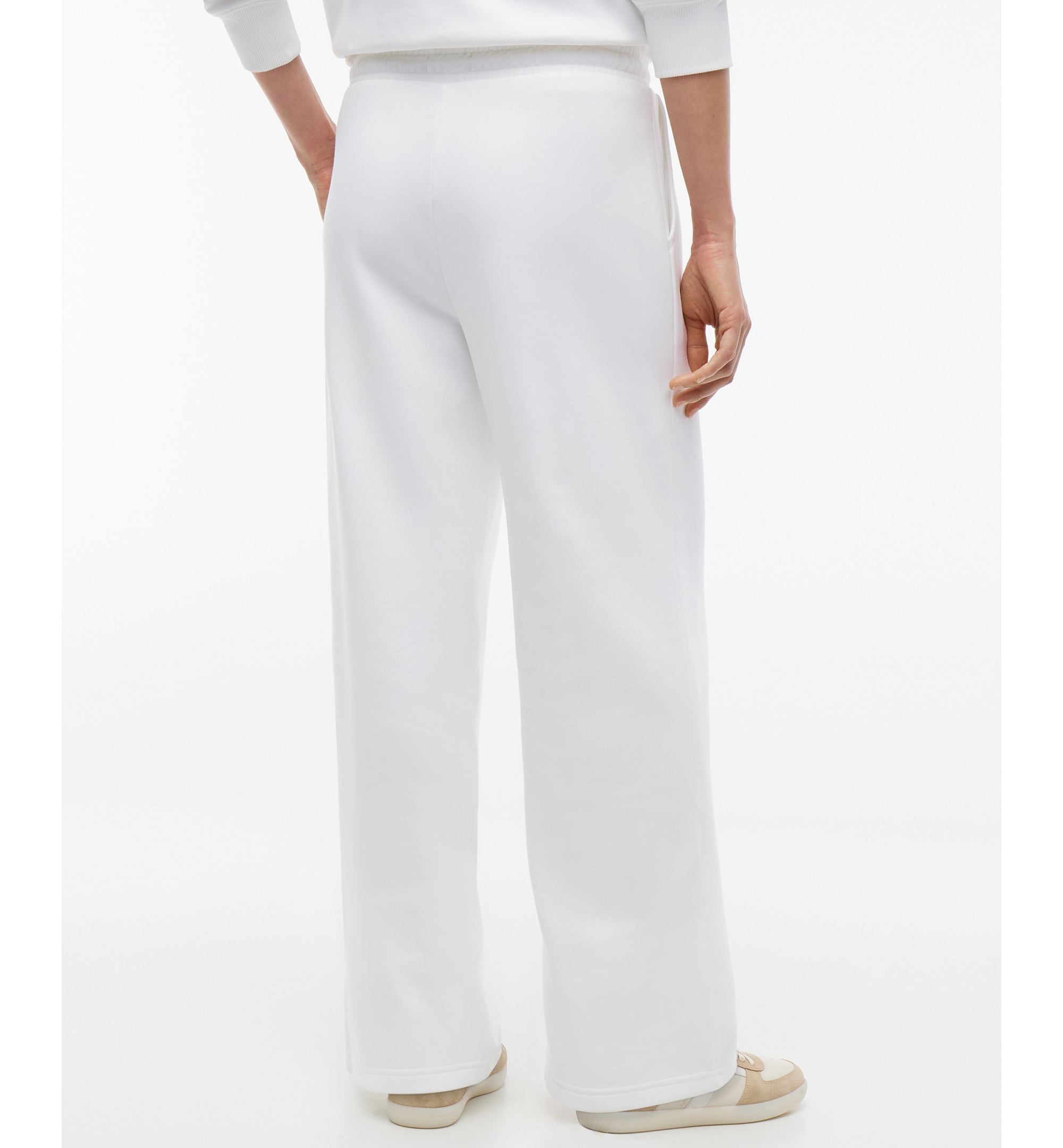 Tommy Hilfiger Women's Marina Straight-Leg Mid-Rise Drawstring Sweatpants - White