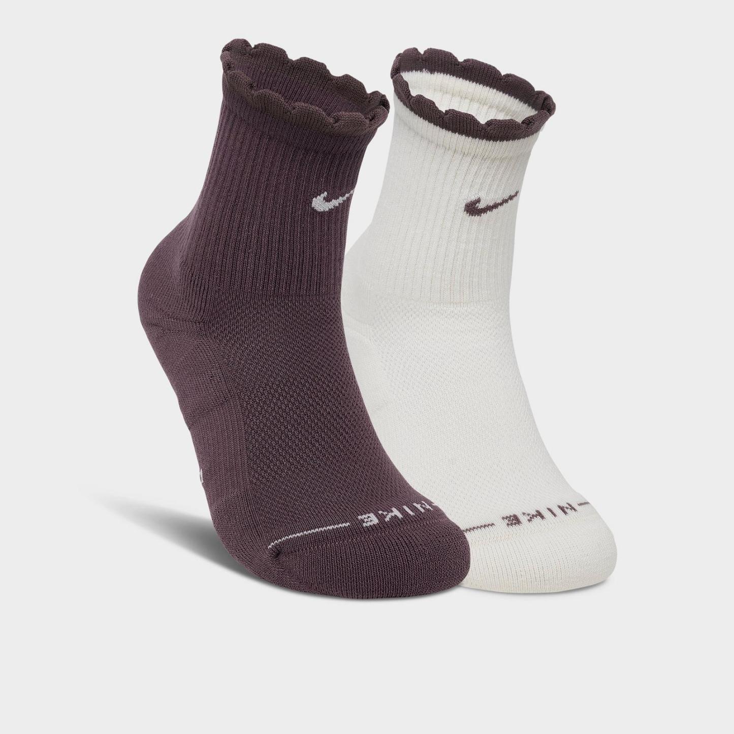 Women's Nike Everyday Elevated Mid-Crew Socks (2-Pack) - Multicolor