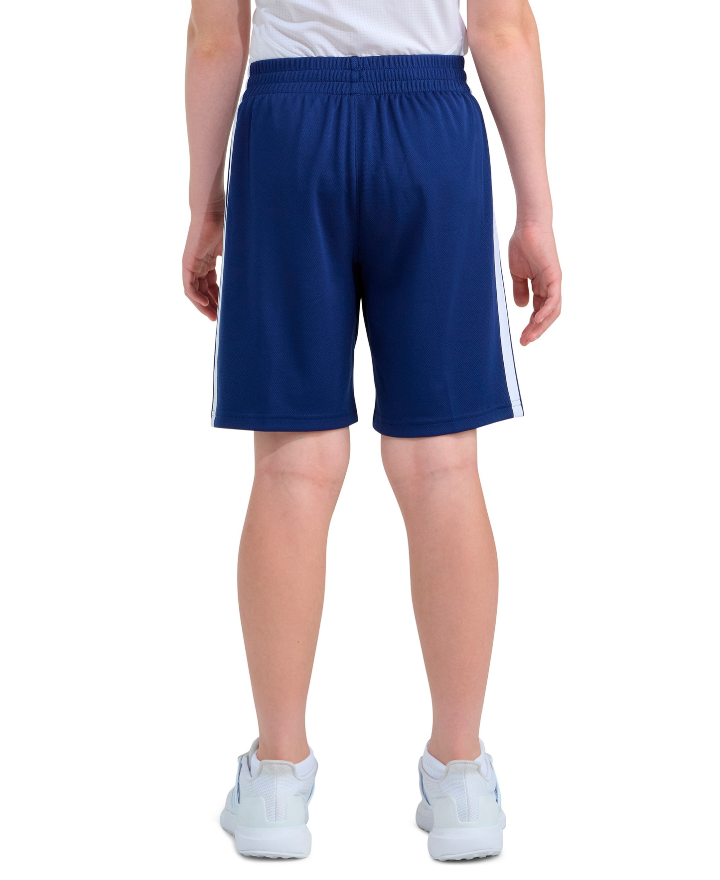 adidas Boys' 8-18 Elastic Waistband Drawcord Shorts - Dark Blue
