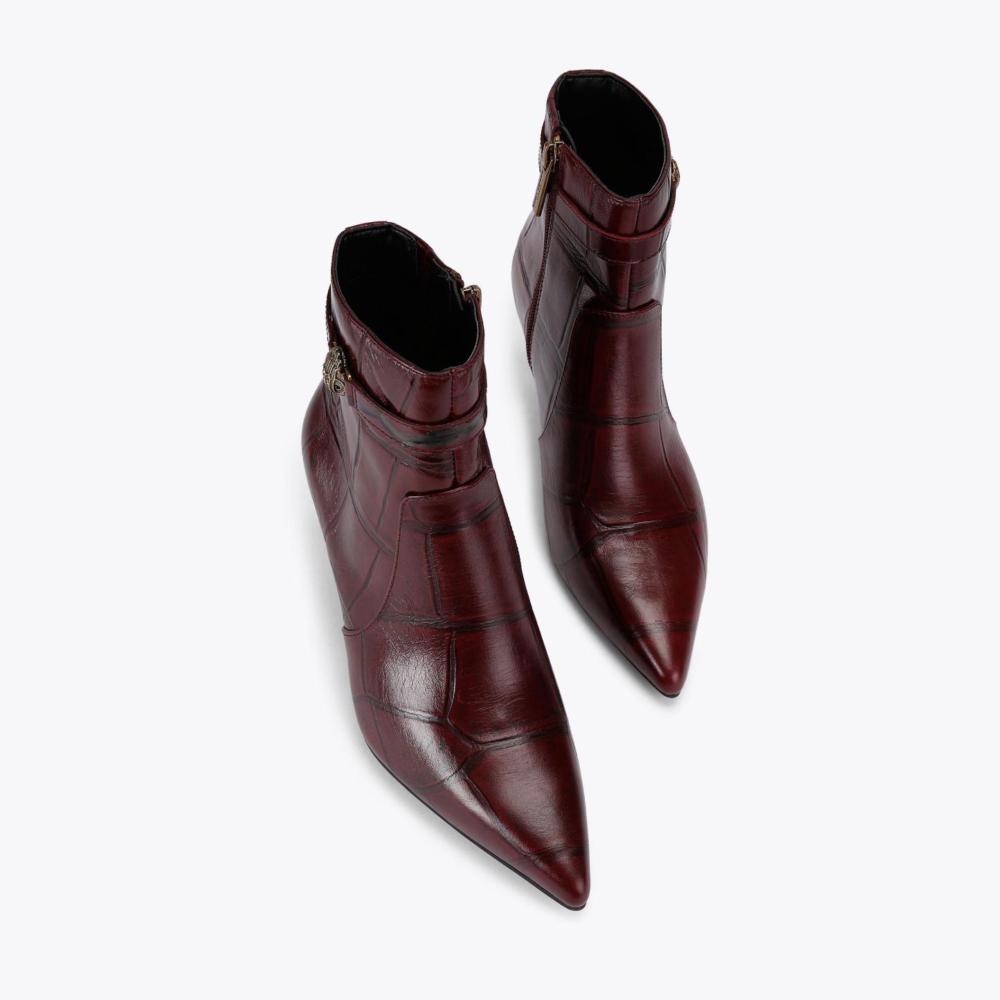 Kurt Geiger London Kensington Ankle Boot - Red - view 3