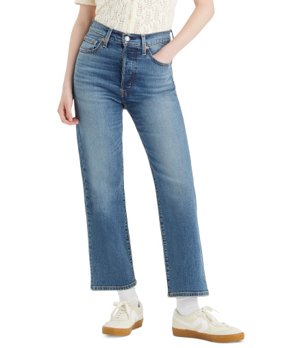 Levi's Women's Ribcage High-Rise Straight Ankle Jeans - Elevated Taste