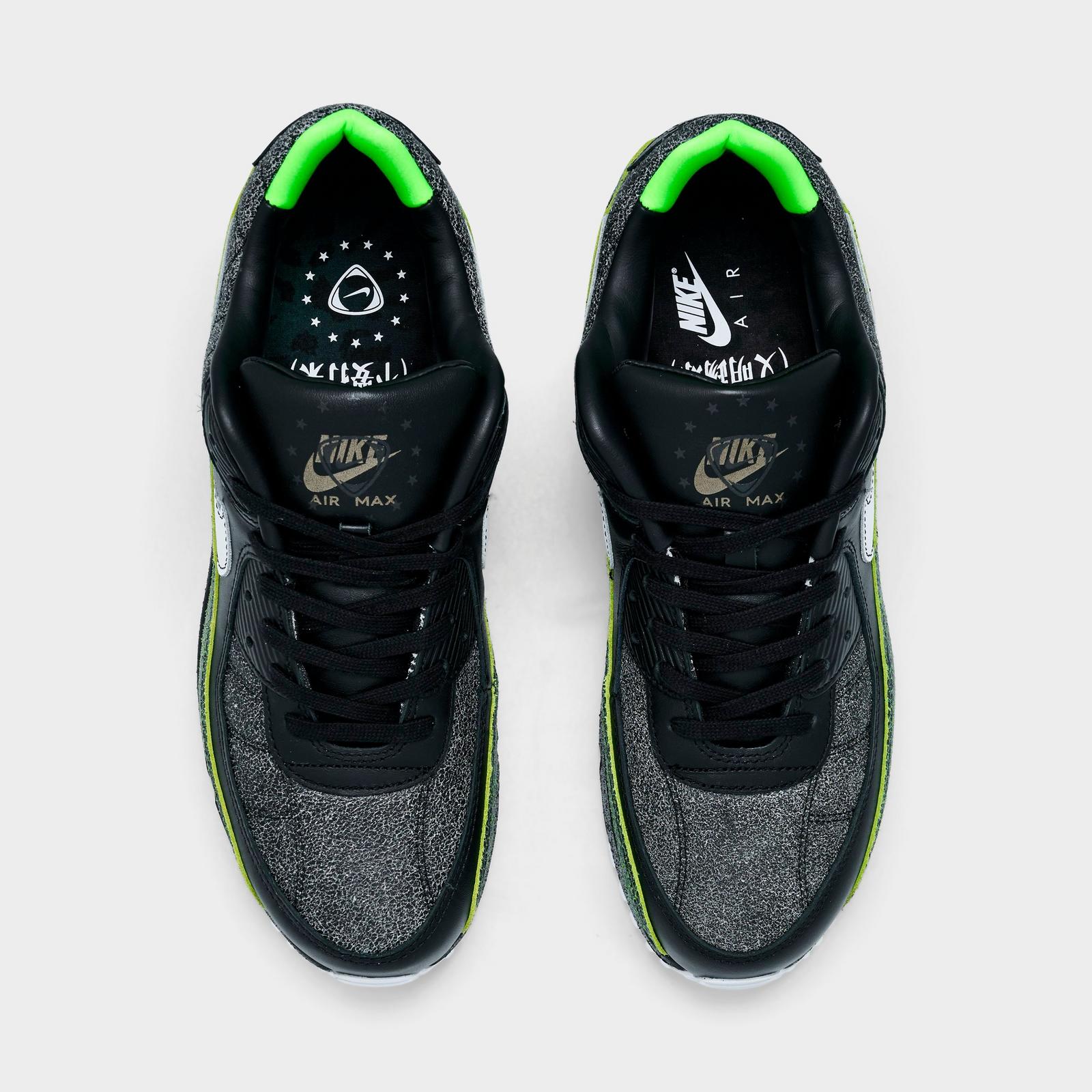 Men's Nike Air Max 90 Casual Shoes - Smoke Grey/Black/Anthracite (IU0523-010)