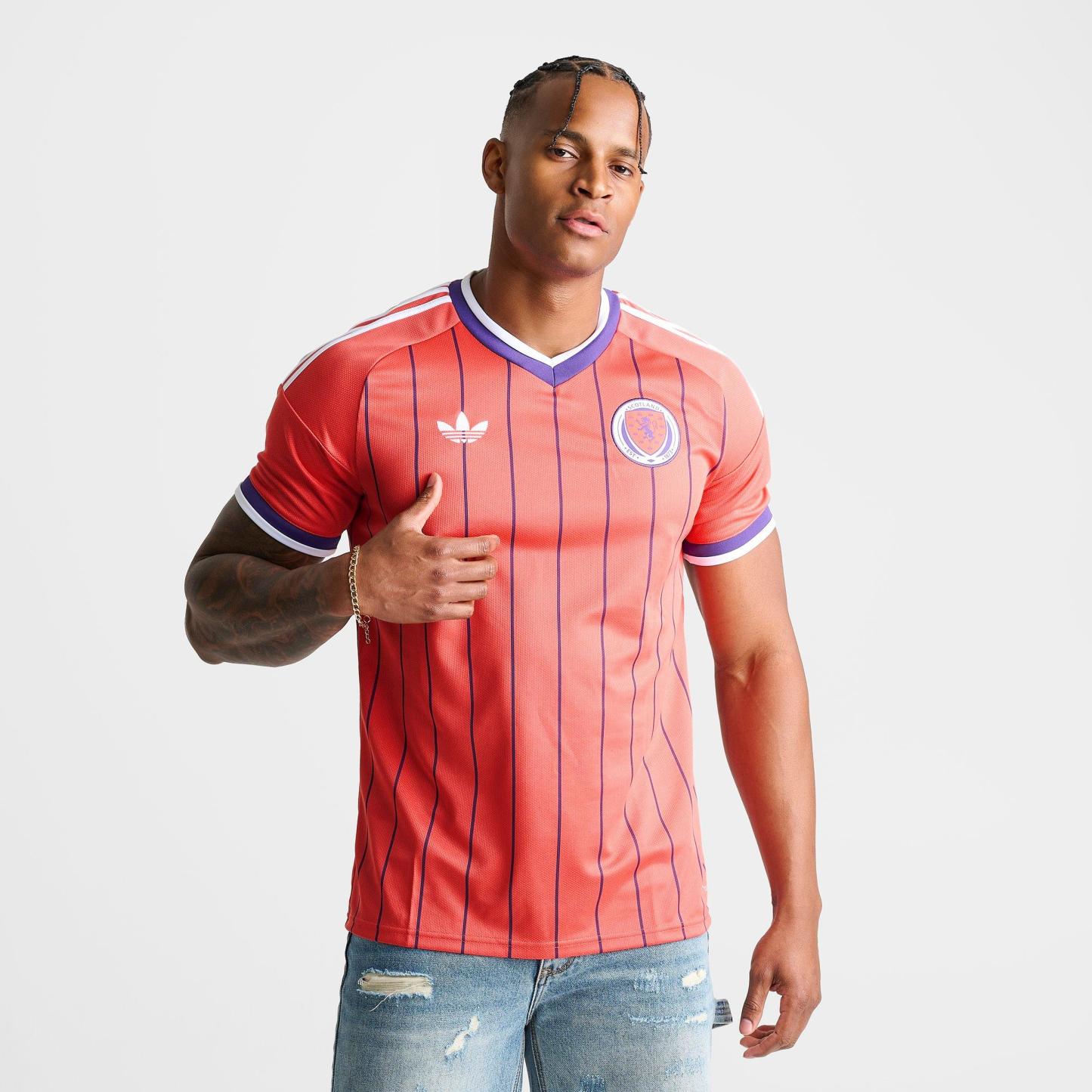 Men's adidas Scotland 2026 Away Replica Soccer Jersey - Trace Scarlet