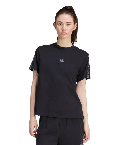 adidas Women's Seasonal Essentials Crewneck T-Shirt - Black/multicolor/grey Four