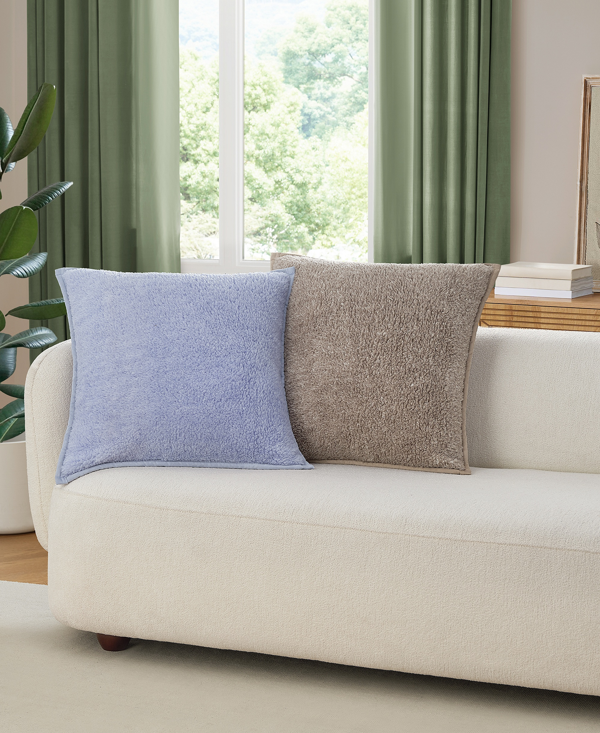 UGG® Classic UGGfluff 2-Pack Decorative Pillows, 20" x 20" - Fawn