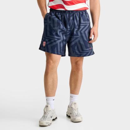 Men's Nike Club USA Soccer Flow Shorts - Midnight Navy/University Red