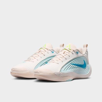 Men's Nithtke Giannis Immortality 5 Basketball Shoes - Part 1 - Sail/Glacier Blue/Chalk/Light Current Blue - Both shoes facing left