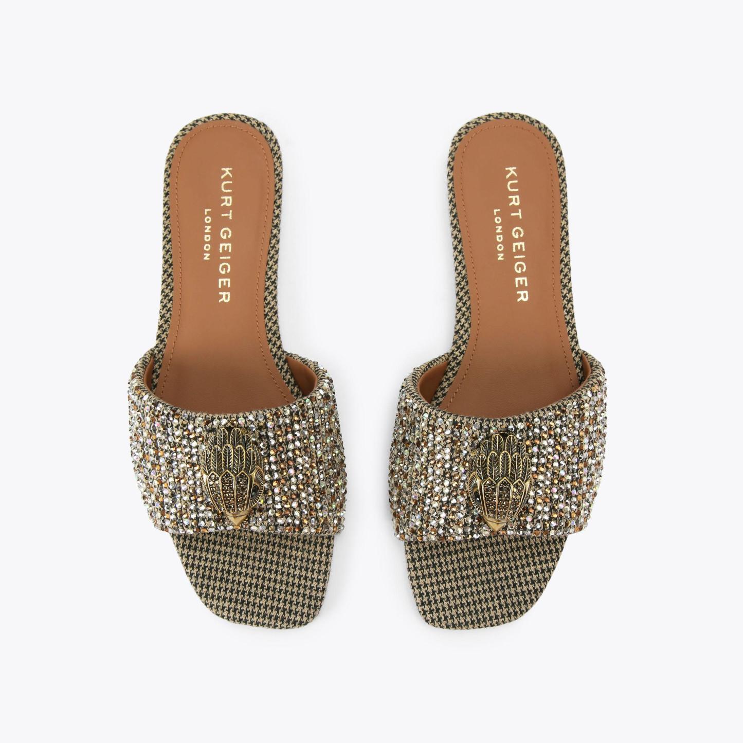 Kurt Geiger London Kensington Flat Sandal - Beige - view 3