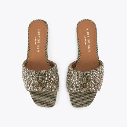 Kurt Geiger London Kensington Flat Sandal - Beige - view 3