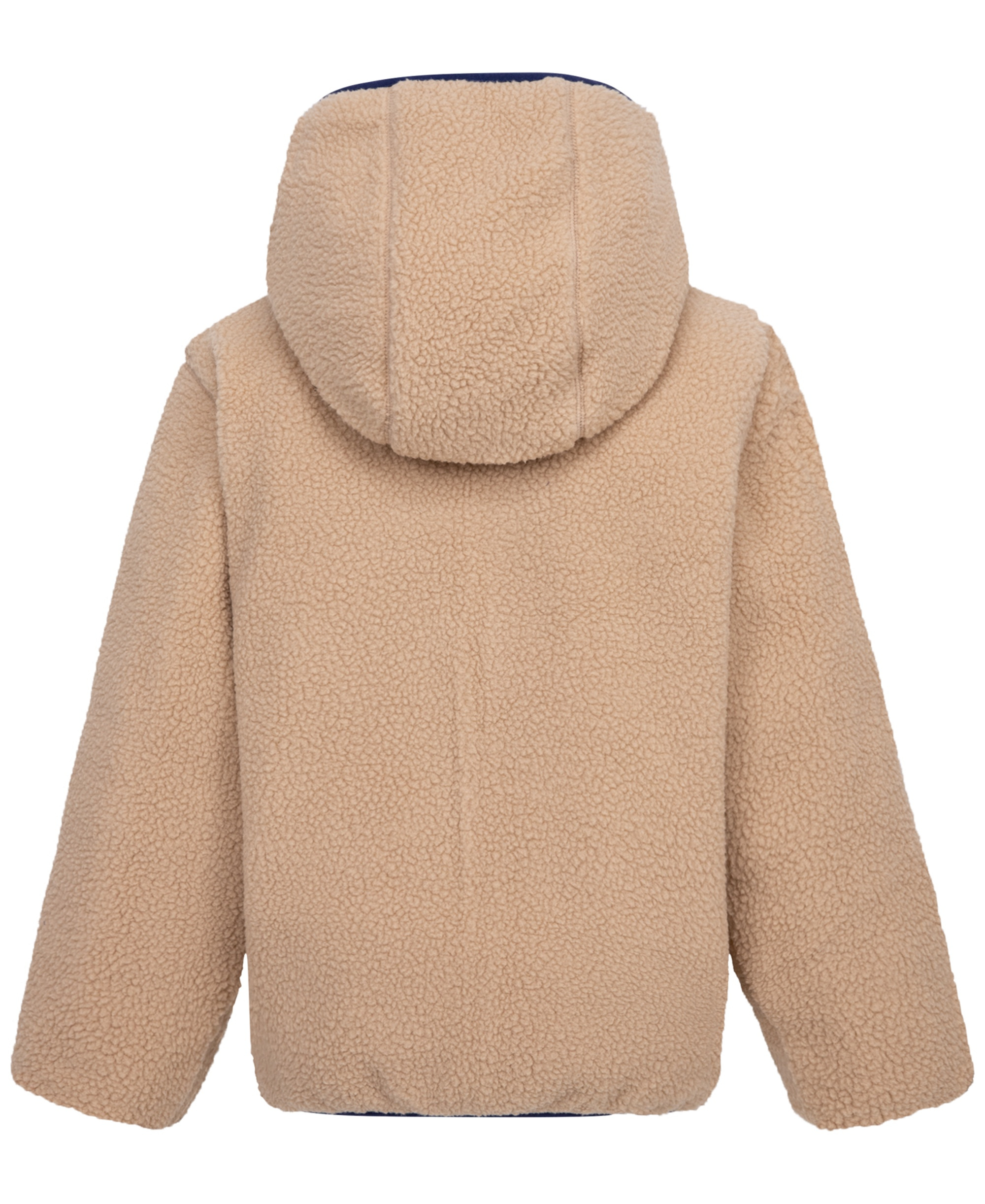 Nike Boys' 4-7 Reversible Faux-Sherpa Hooded Jacket - Navy