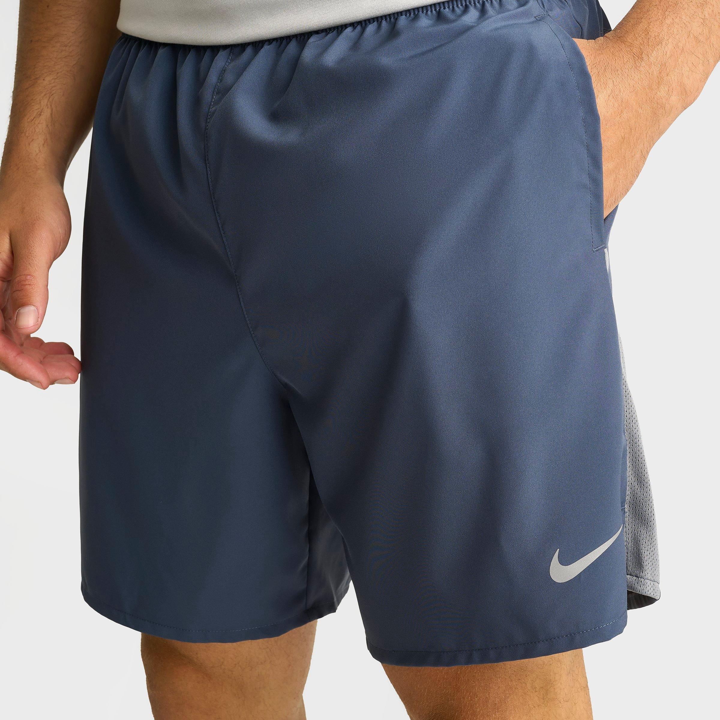 Men's Nithtke Dri-FIT Challenger Brief-Lined 7" Running Shorts - Thunder Blue/Smoke Grey