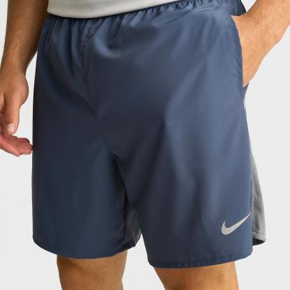 Men's Nithtke Dri-FIT Challenger Brief-Lined 7" Running Shorts - Thunder Blue/Smoke Grey