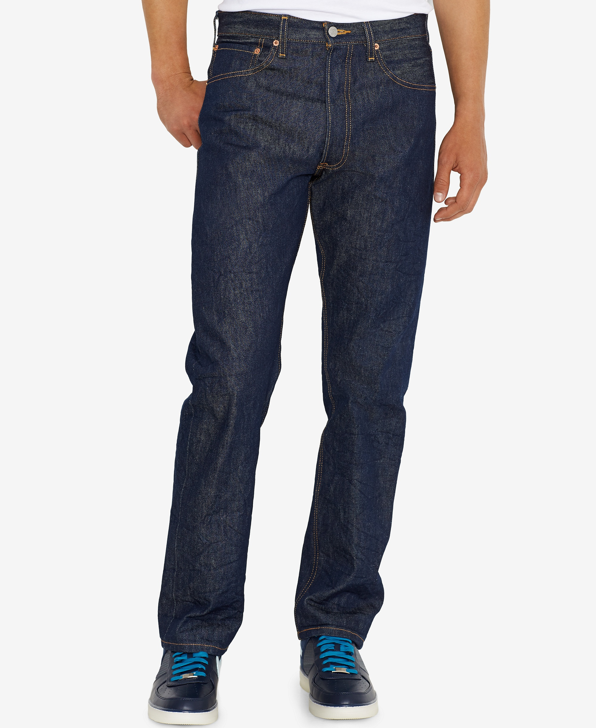 Levi's Men's 501® Original Shrink-to-Fit™ Non-Stretch Jeans - Rigid- Shrink to Fit