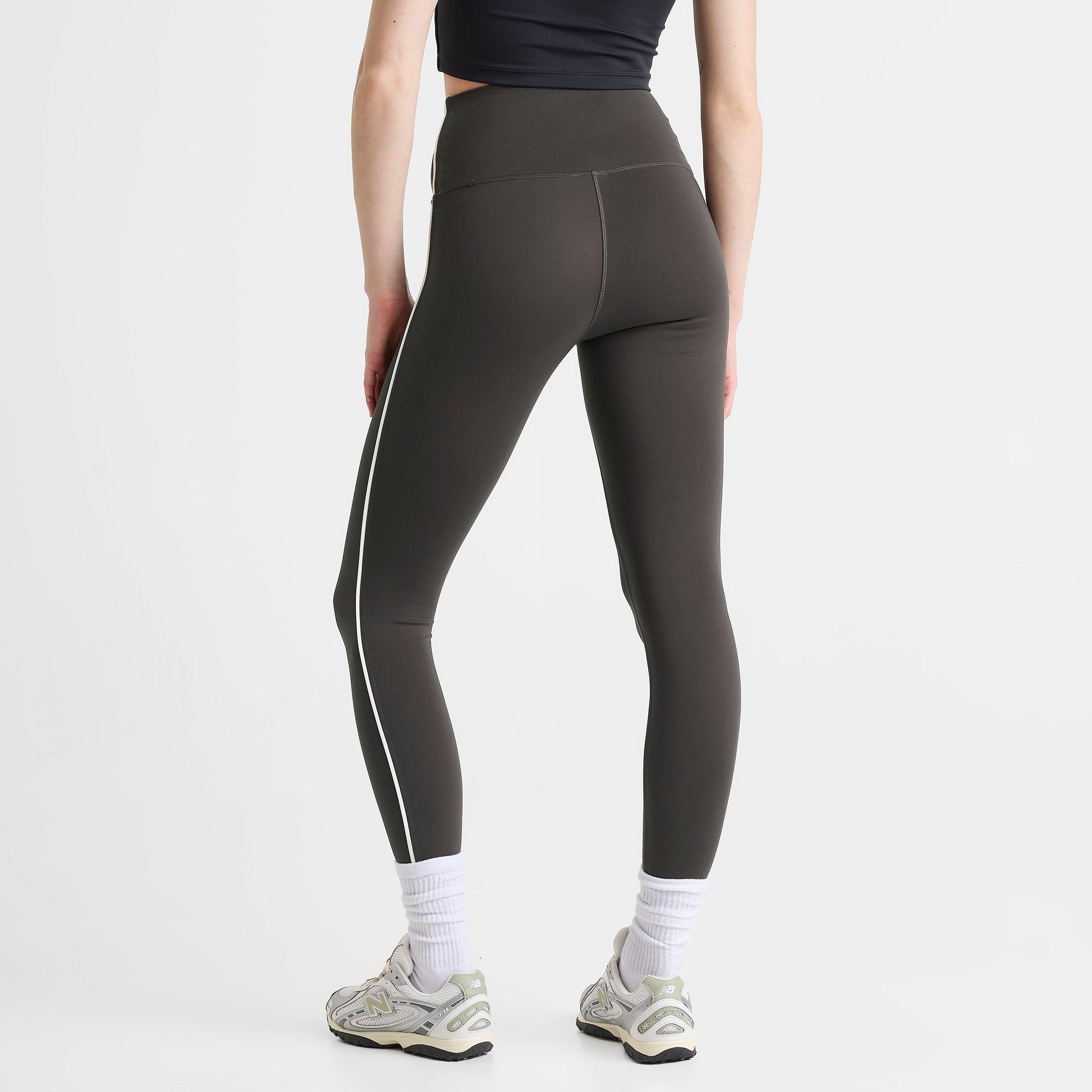 Women's New Balance Piped Training Leggings - Wash Black - view 4