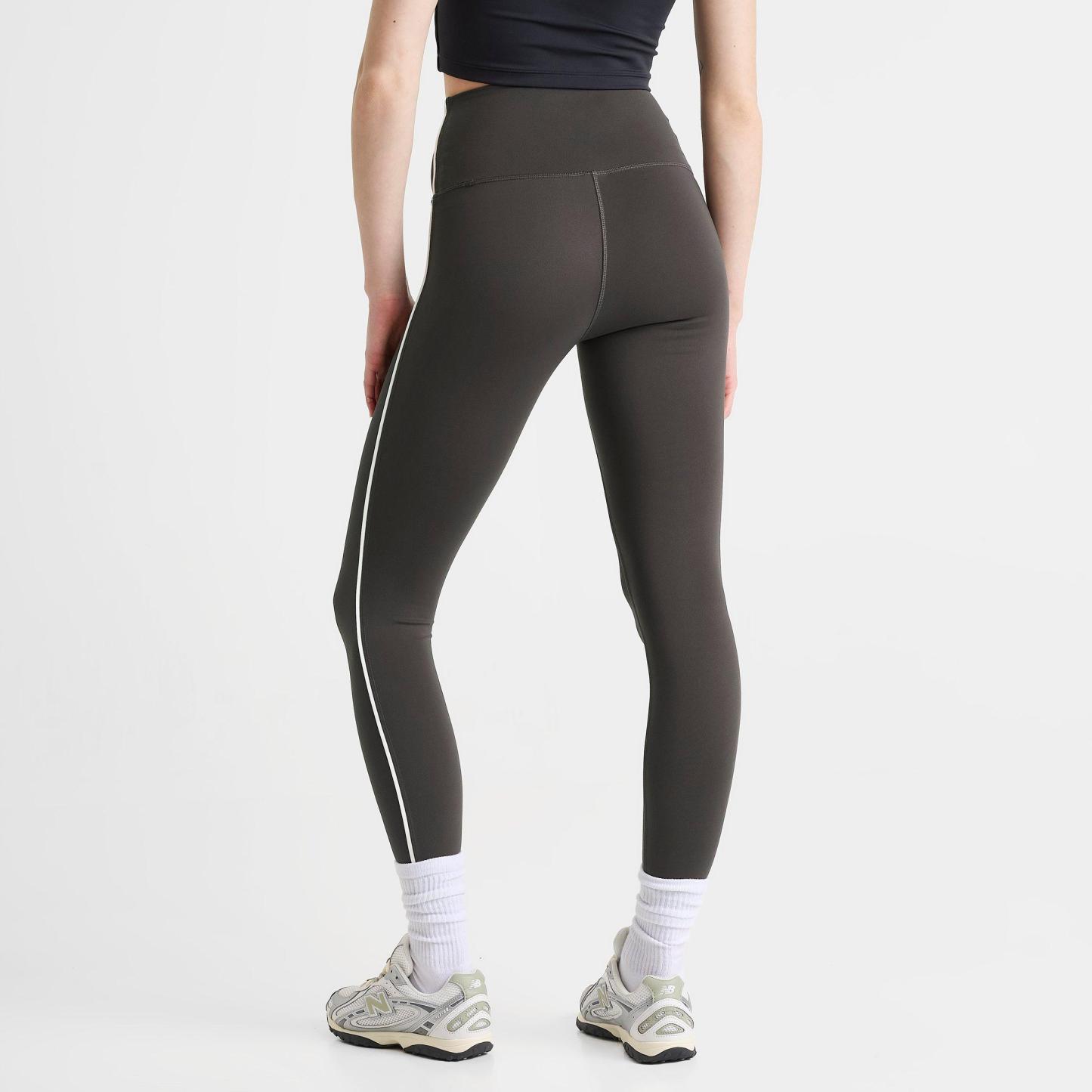Women's New Balance Piped Training Leggings - Wash Black - view 4