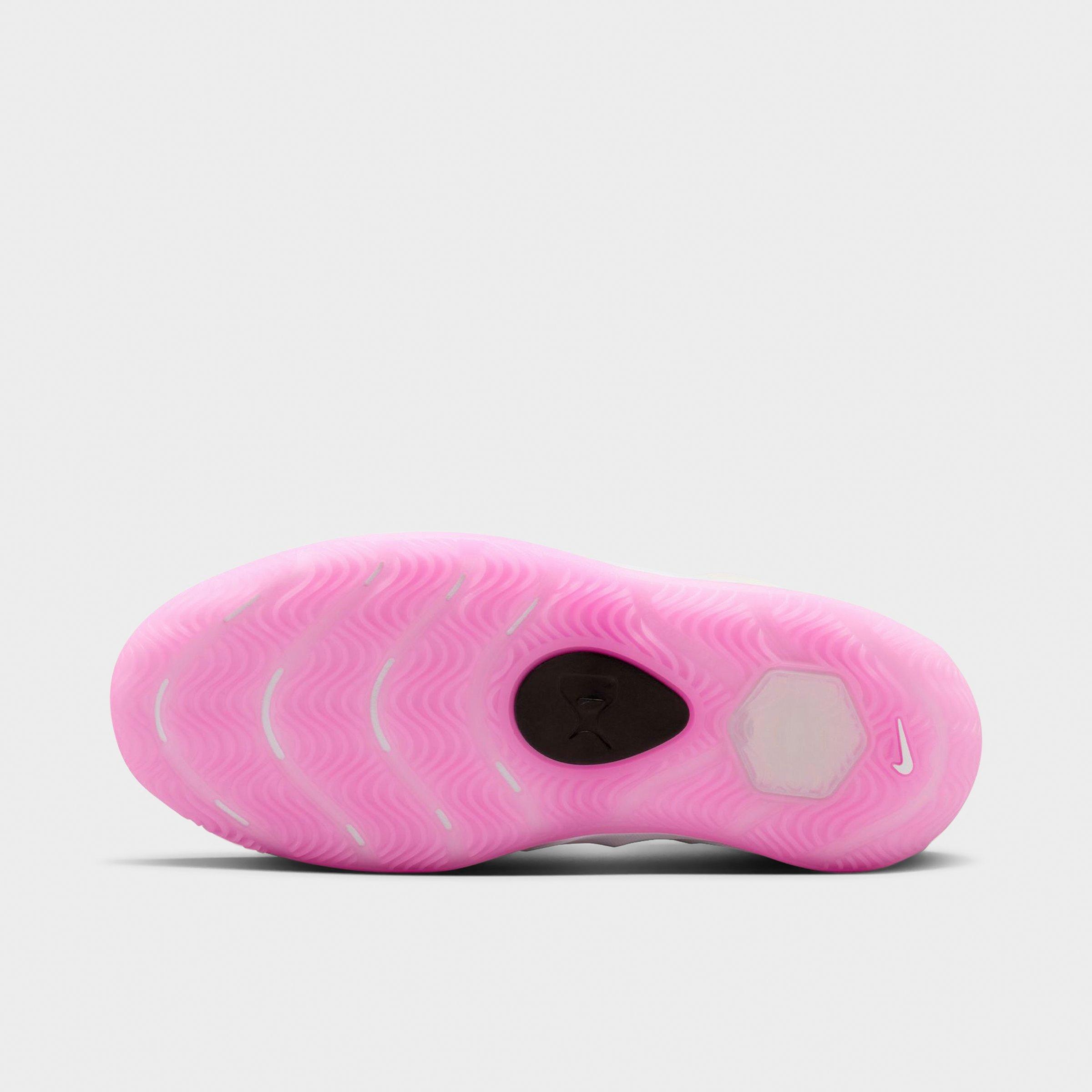 Girls' Big Kids' Nithtke A'Two A'ja Wilson Basketball Shoes - Pink Spell/White/Black - Bottom view