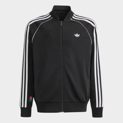 Big Kids' adidas Originals x Brawl Stars Superstar Loose Full-Zip Track Top - Black/White