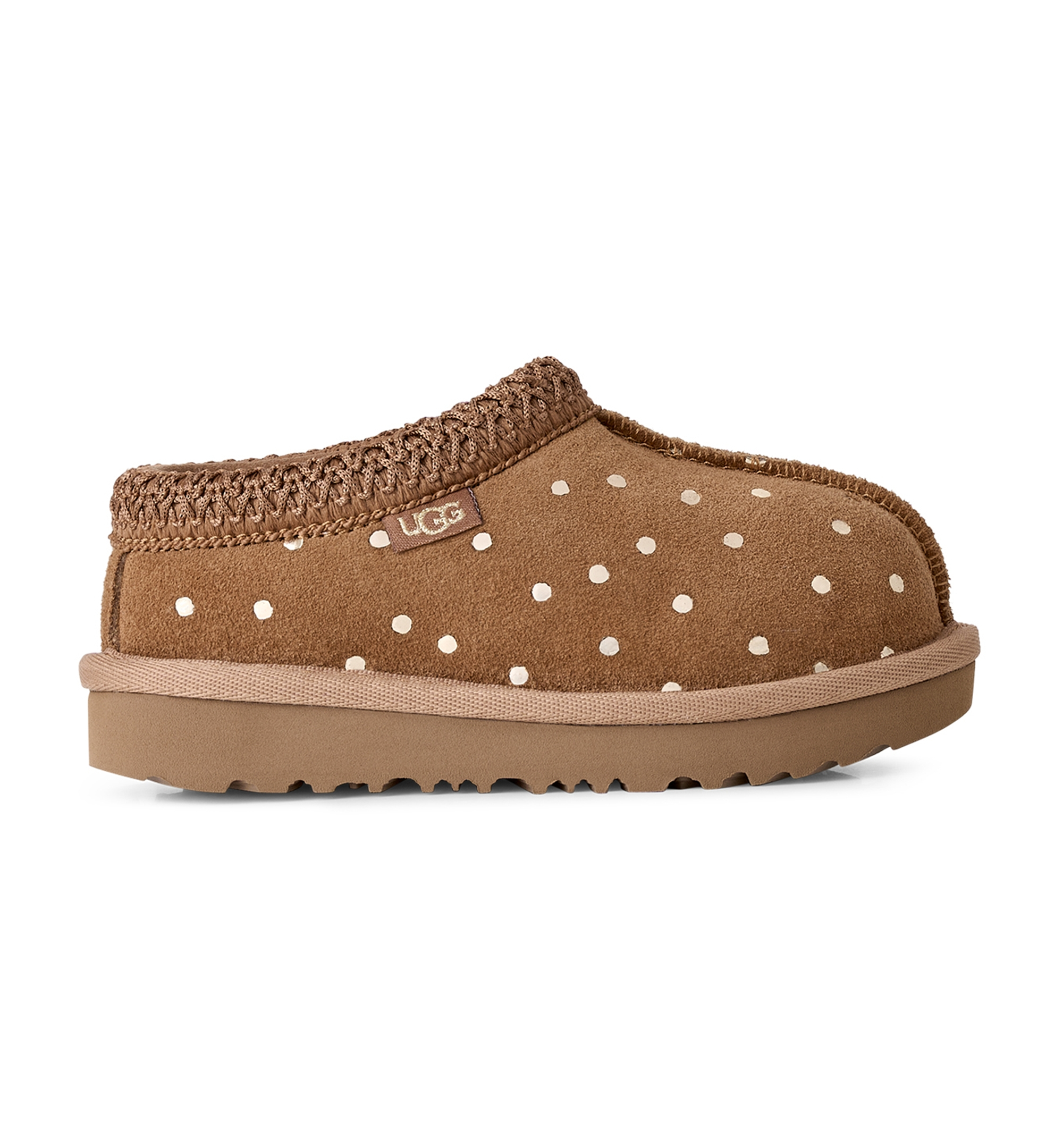 UGG® Toddler Kids Tasman II Shiny Dots Clog Slippers - Chestnut
