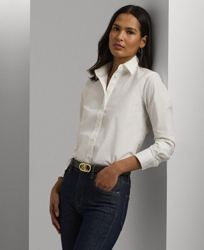 Lauren Ralph Lauren Non-Iron Straight-Fit Shirt - White