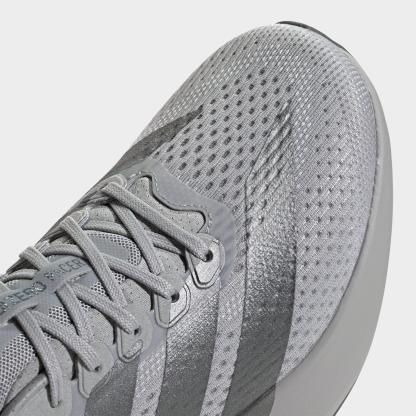 Men's adidas Adizero Pacer Running Shoes - Grey/Iron Metallic/Grey - Detail shot