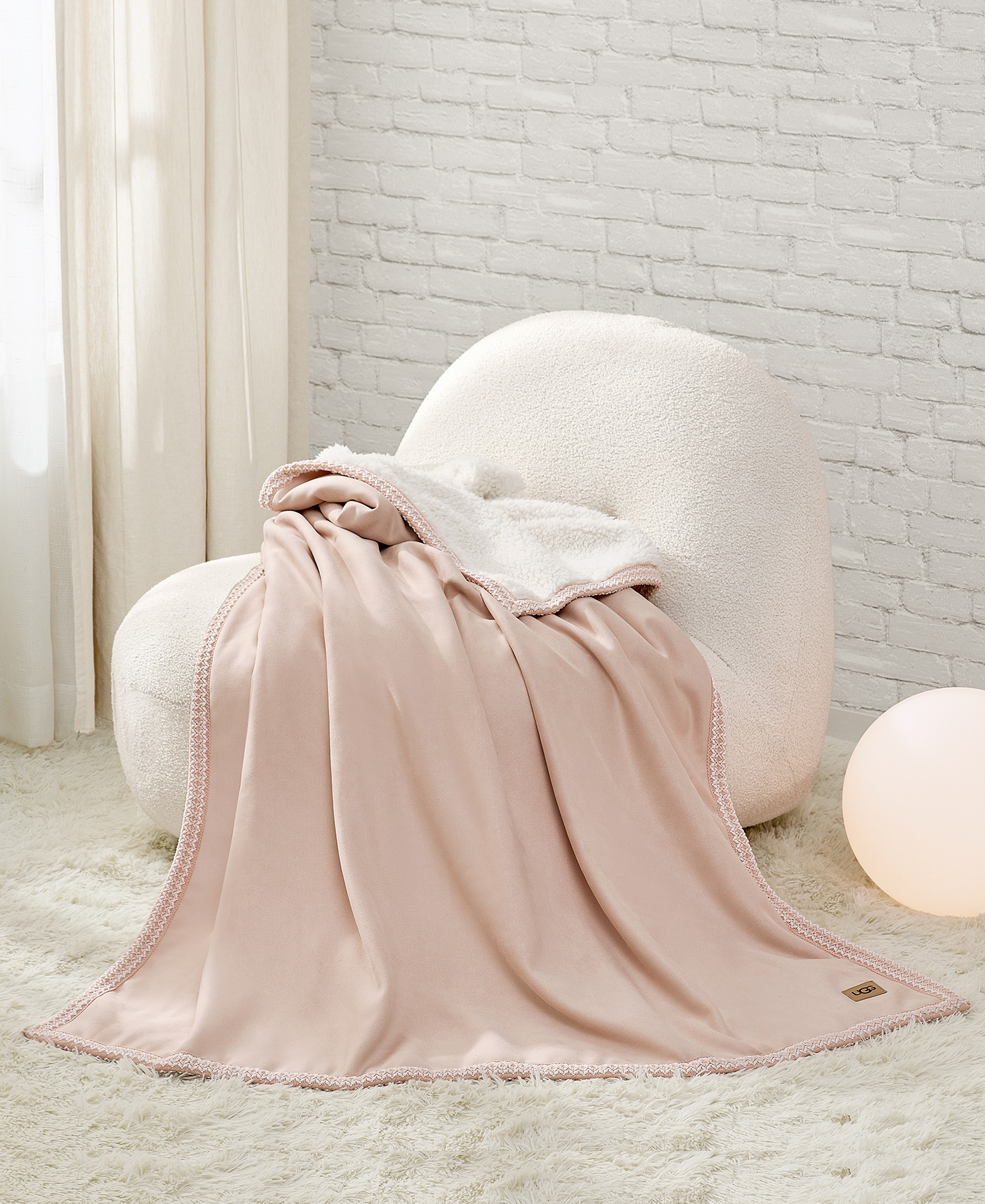 Kirkwood UGG Braid Throw, 50" x 70" - Himalayan Salt