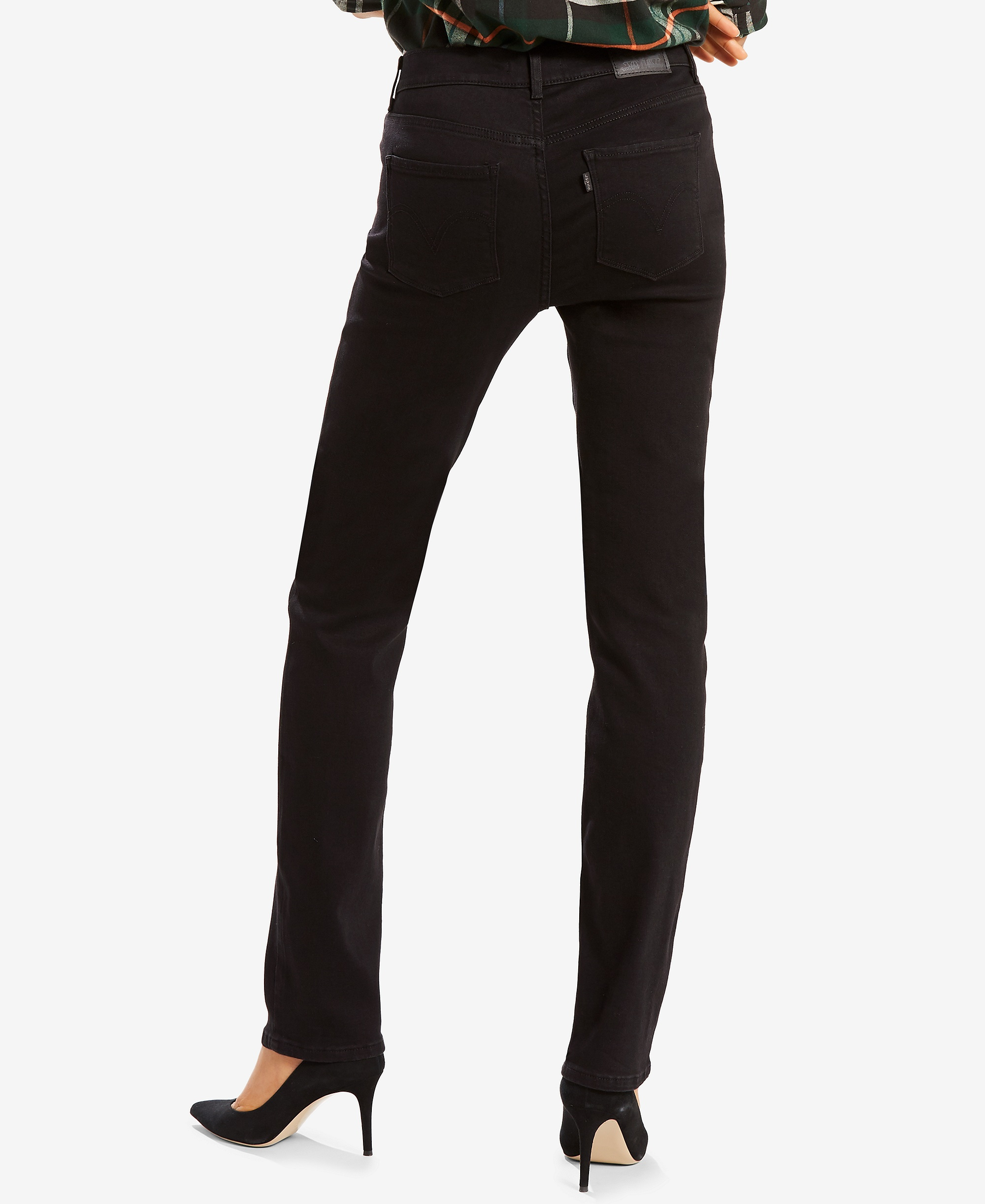 Levi's Women's Classic Mid-Rise Straight-Leg Jeans - Soft Black