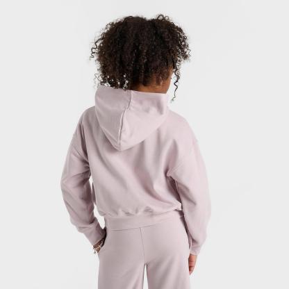 Girls' Big Kids' Jordan Letterman Full-Zip Hoodie - Particle Rose - view 4