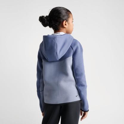 Big Kids' Nithtke Sportswear Tech Fleece Full-Zip Hoodie - Diffused Blue/Ashen