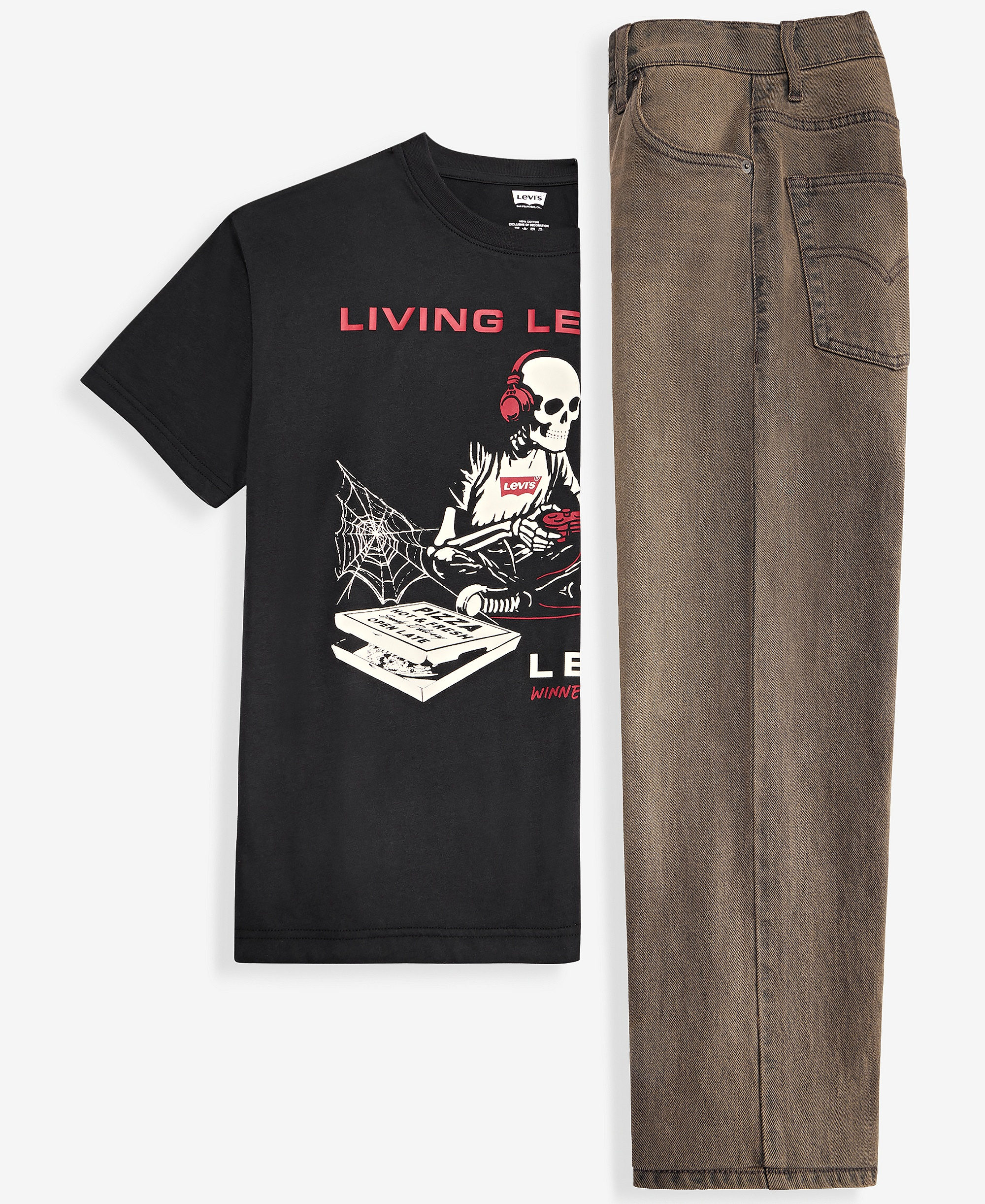 Levi's Boys 8-20 Gamer Life Tee & 578 Baggy-Fit Jeans - Jupiter